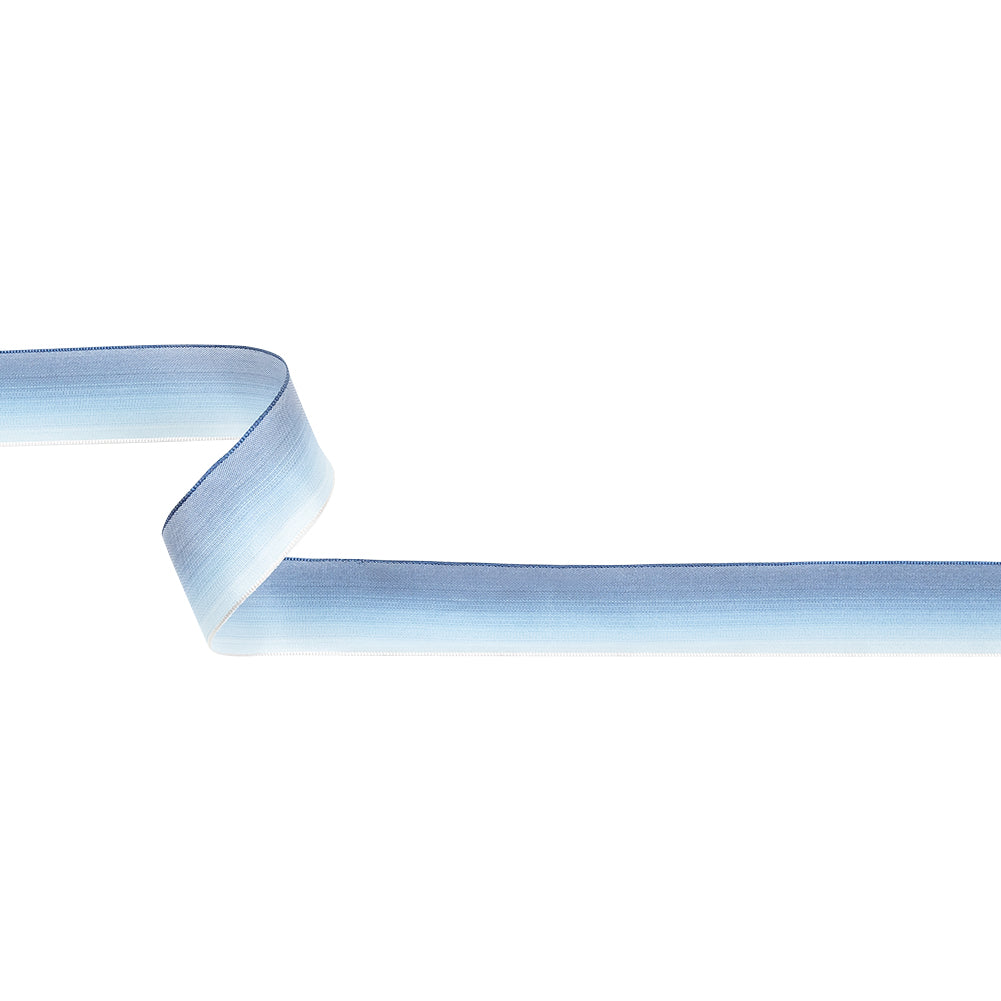 Blue Ombre Wire Edged Ribbon - 0.875"