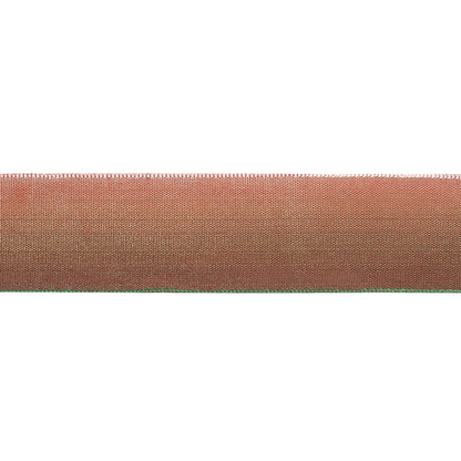 Desert Sand and Green Ombre Wire Edged Ribbon - 0.875"