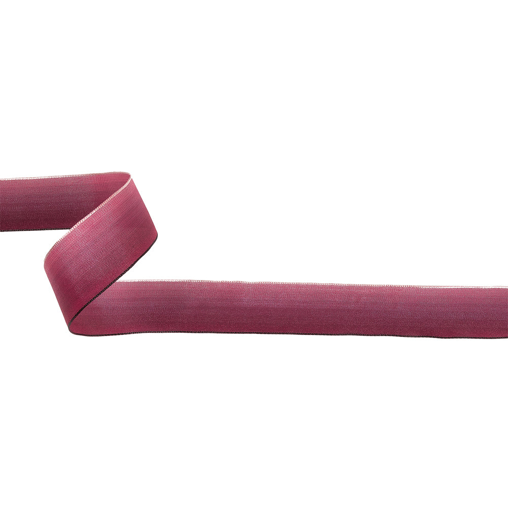 Light Pink and Plum Caspia Ombre Wire Edged Ribbon - 0.875"