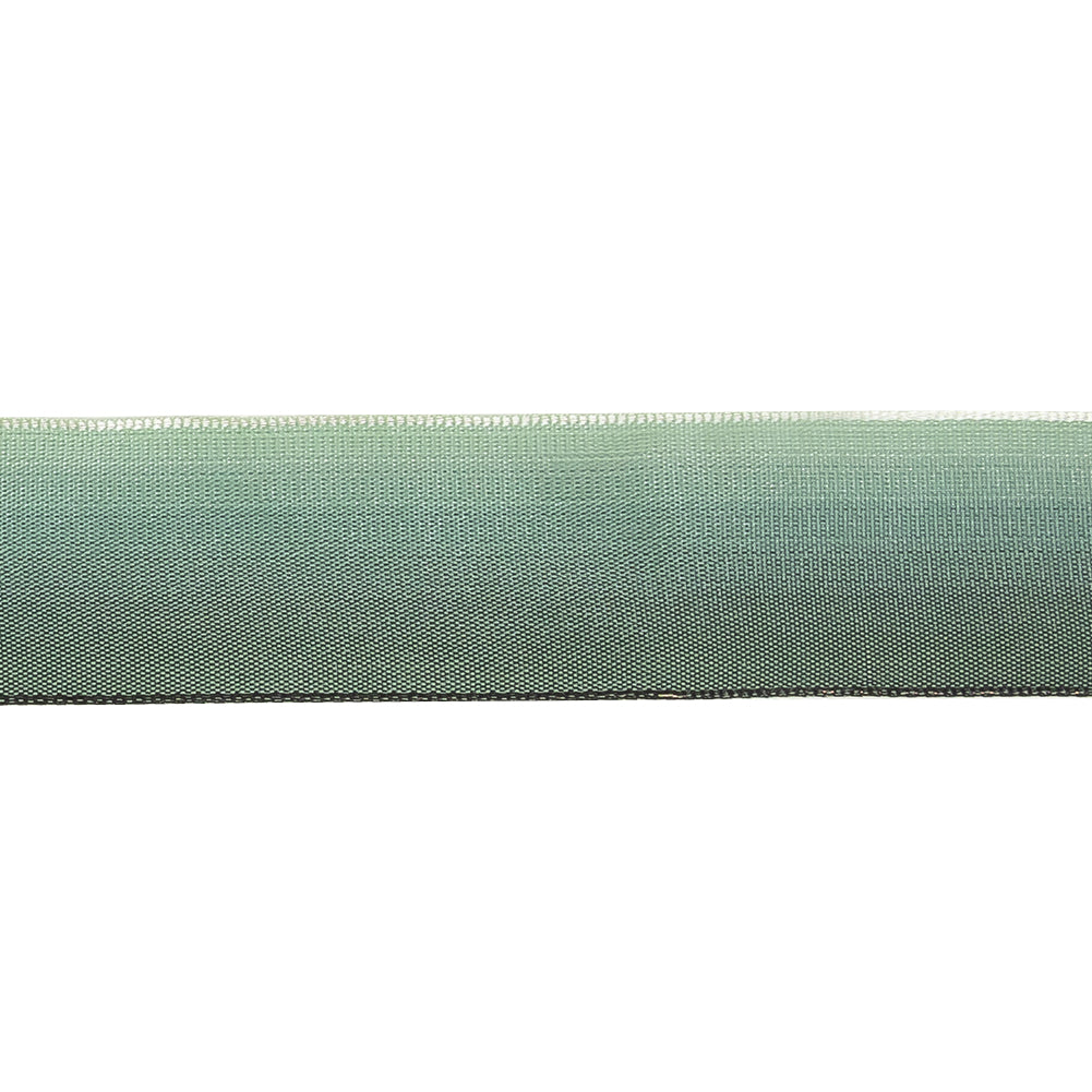 Hunter Ombre Wire Edged Ribbon - 0.875" - Detail