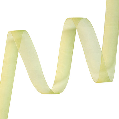 Sheer Yellow and Green Ombre Ribbon - 0.875"