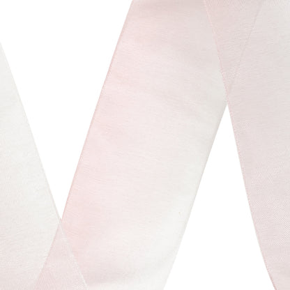 Sheer Pink and White Alyssum Ombre Ribbon - 1.5"
