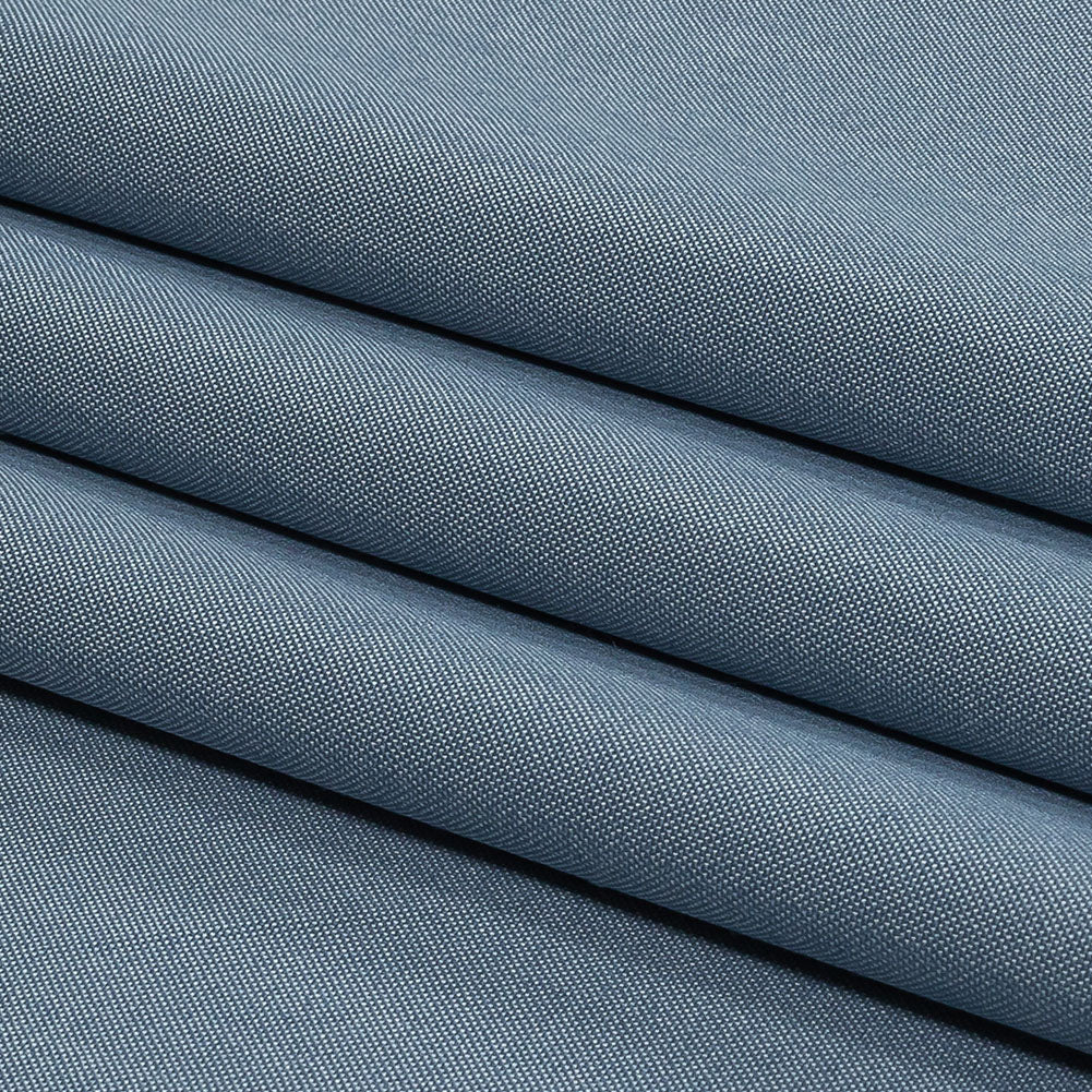 Liz Claiborne Coastal Blue Stretch Polyester Chambray Folded