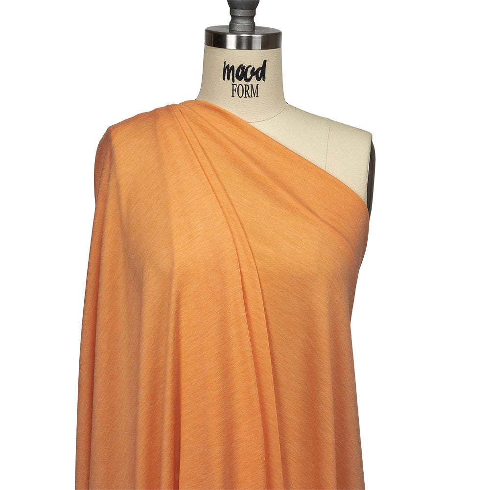 Creamsicle Striated Polyester Jersey Drape