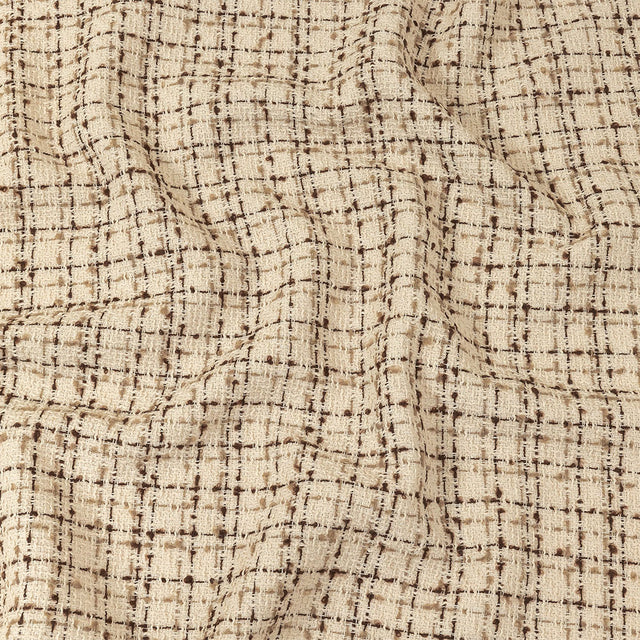 Fog, Amphora and Rocky Road Plaid Tweedy Polyester Boucle