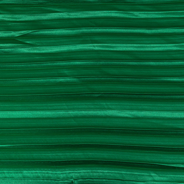 Pleated Stretch Satin - Grass Green - Andreas Collection