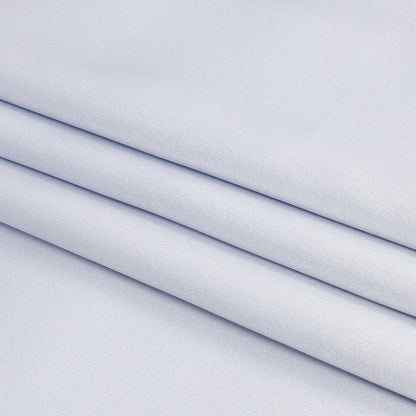 Pastel Blue Silk and Polyester Crepe Back Satin Folded