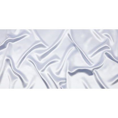 Pastel Blue Silk and Polyester Crepe Back Satin Full