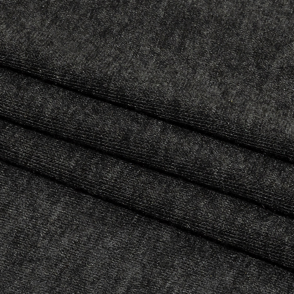 Heathered Charcoal Ultra Soft Stretch Rayon Jersey Folded