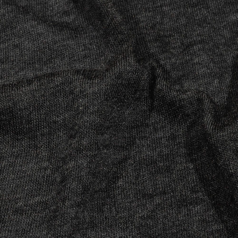 Heathered Charcoal Ultra Soft Stretch Rayon Jersey Detail