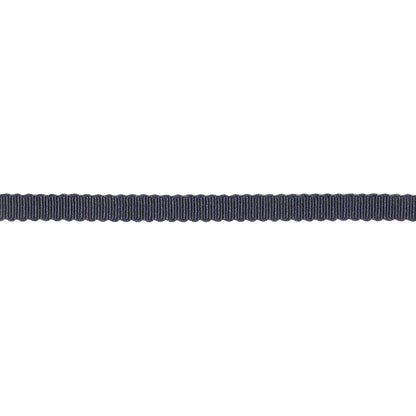 Dark Navy Recycled Polyester Petersham Grosgrain Ribbon - 4mm