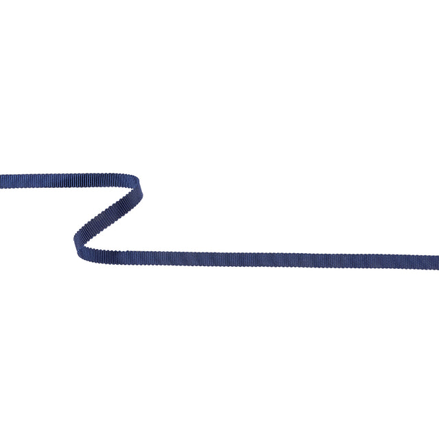 Navy Recycled Polyester Petersham Grosgrain Ribbon - 6mm