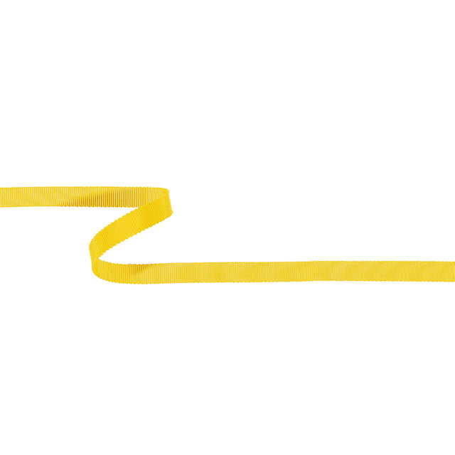 Yellow Recycled Polyester Petersham Grosgrain Ribbon - 9mm