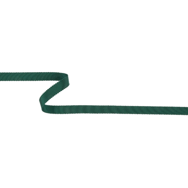 Emerald Recycled Polyester Petersham Grosgrain Ribbon - 9mm