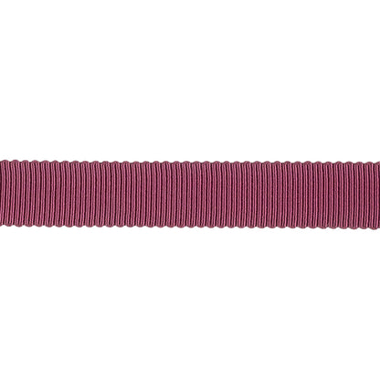 Dark Raspberry Recycled Polyester Petersham Grosgrain Ribbon - 12mm