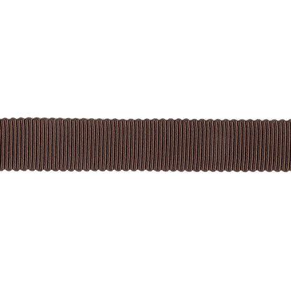 Dark Brown Recycled Polyester Petersham Grosgrain Ribbon - 12mm