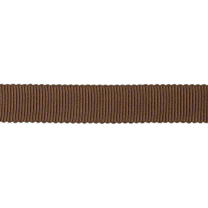 Brown Recycled Polyester Petersham Grosgrain Ribbon - 12mm