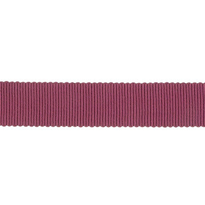 Dark Raspberry Recycled Polyester Petersham Grosgrain Ribbon - 15mm