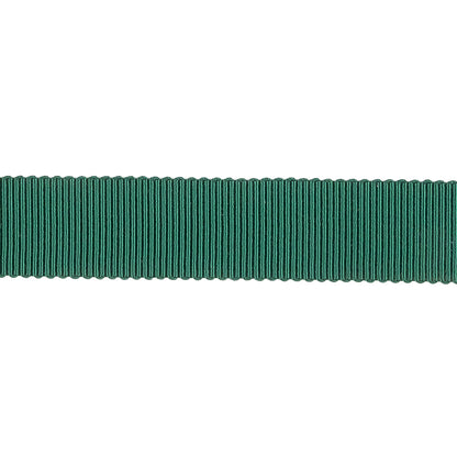 Emerald Recycled Polyester Petersham Grosgrain Ribbon - 15mm