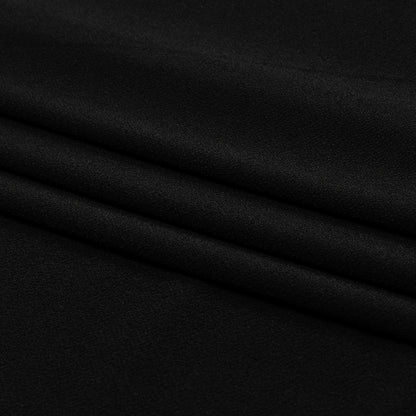 Stretch Polyester Crepe Knit - Black - Arabesque Collection
