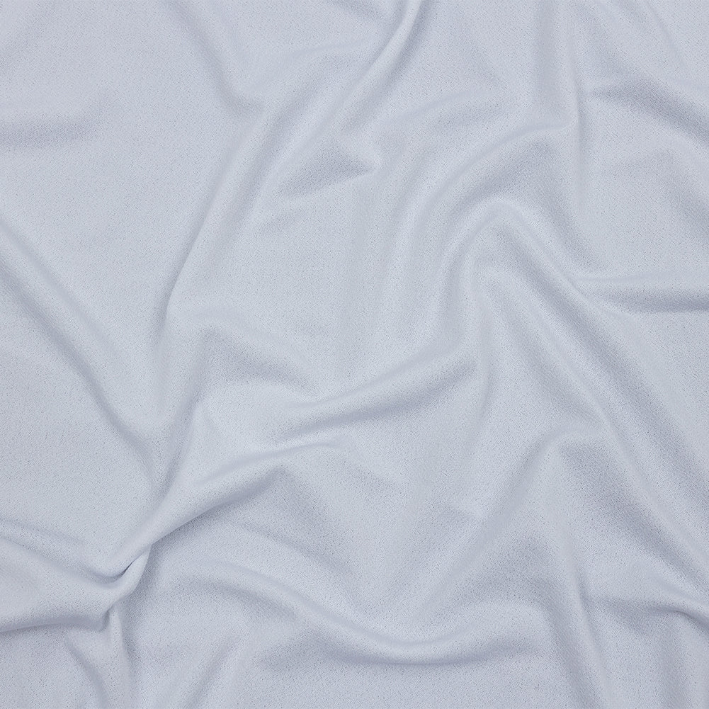 Stretch Polyester Crepe Knit - White - Arabesque Collection