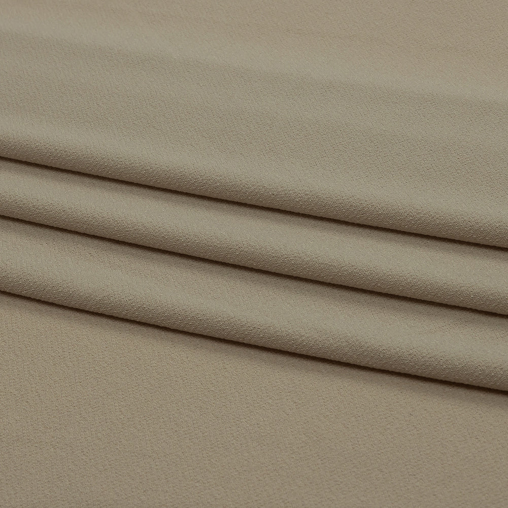Stretch Polyester Crepe Knit - Nude - Arabesque Collection - Folded