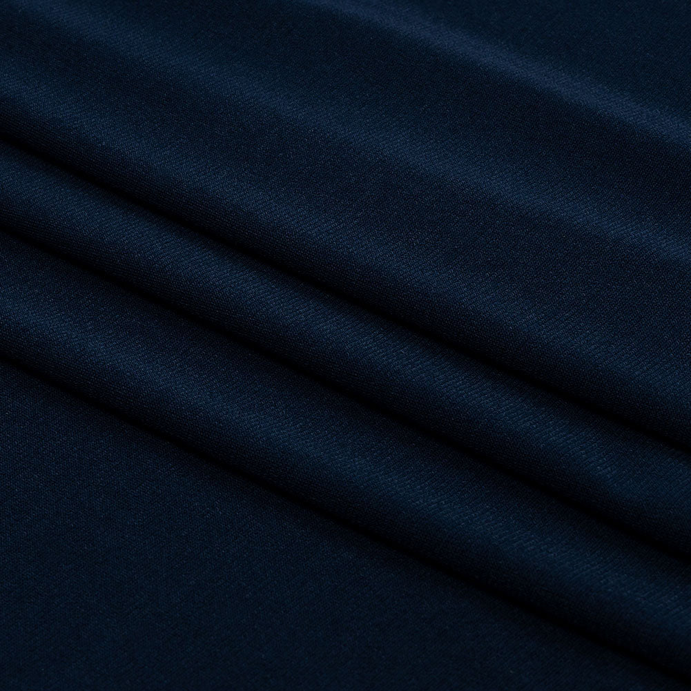 Stretch Polyester ITY Jersey - Navy - Isadora Collection - Folded