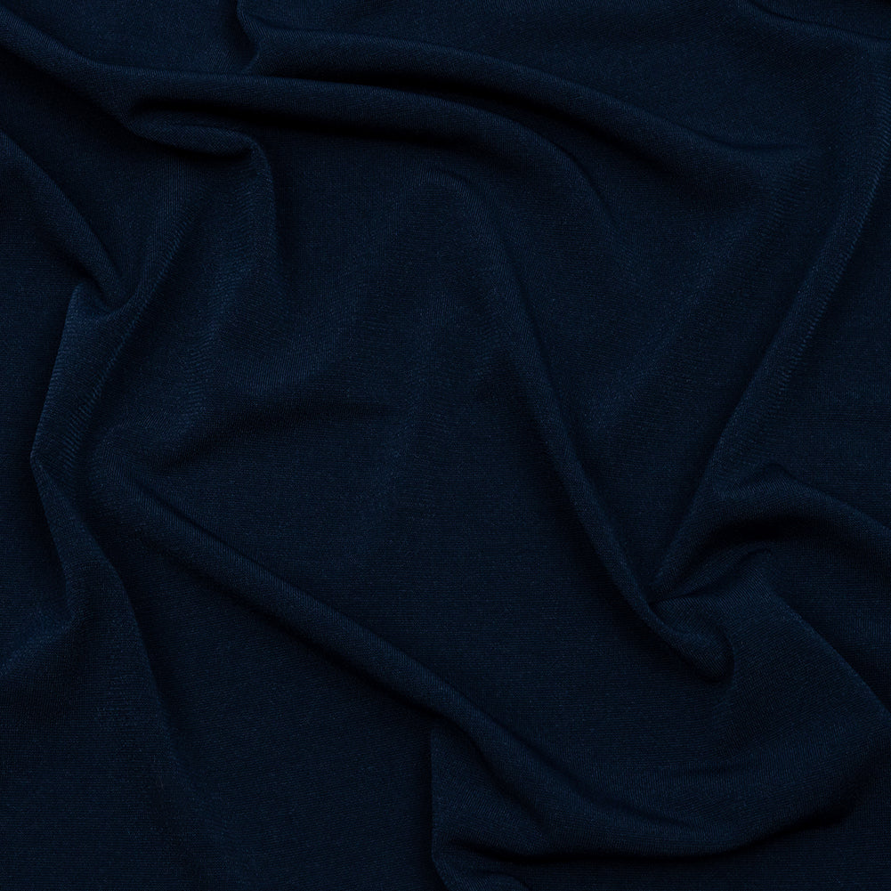 Stretch Polyester ITY Jersey - Navy - Isadora Collection