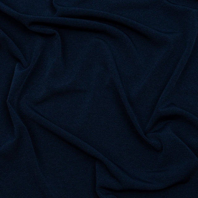 Stretch Polyester ITY Jersey - Navy - Isadora Collection