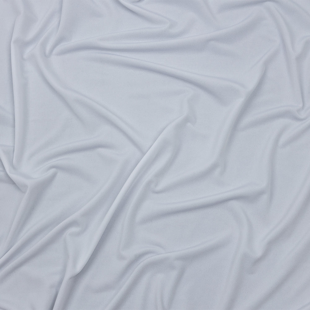 Stretch Polyester ITY Jersey - White - Isadora Collection