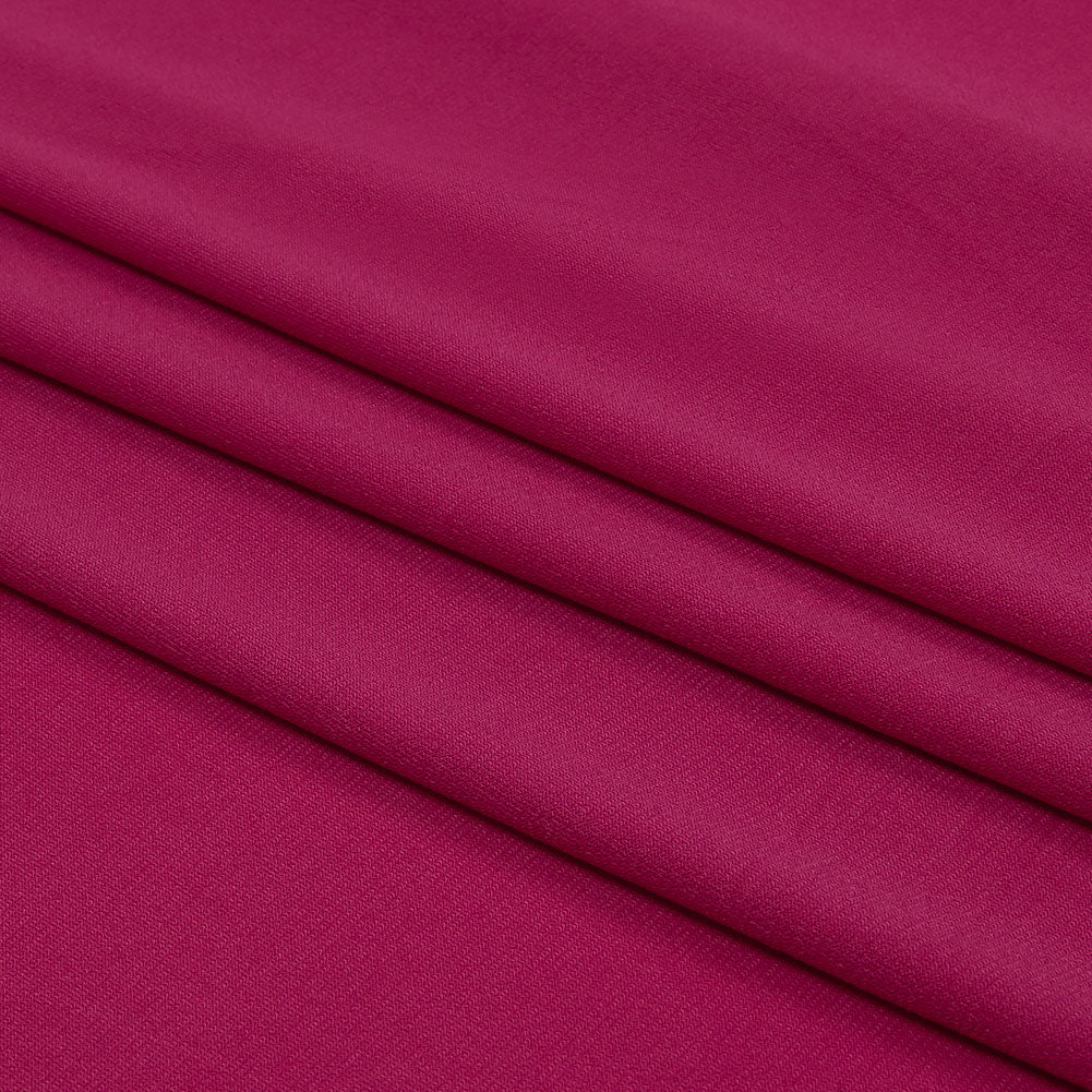 Stretch Polyester ITY Jersey - Fuchsia - Isadora Collection - Folded