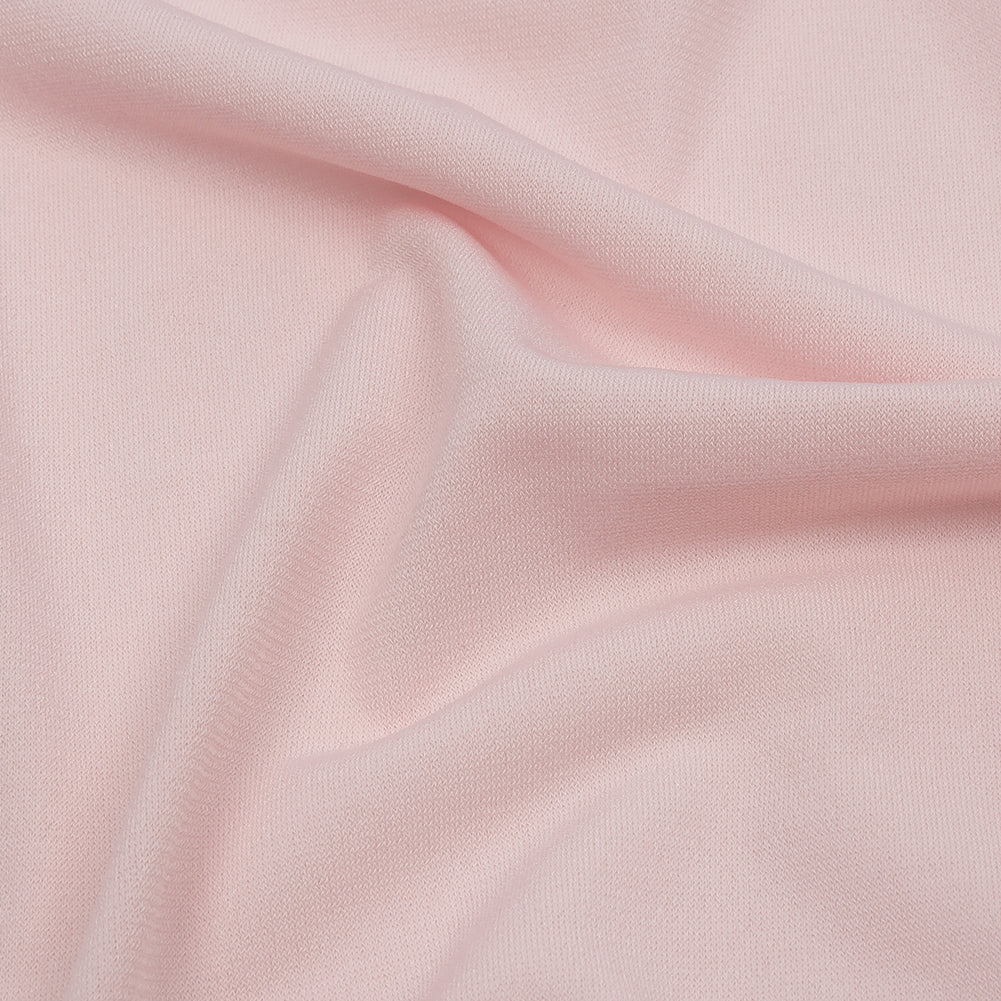 Stretch Polyester ITY Jersey - Blush - Isadora Collection - Detail