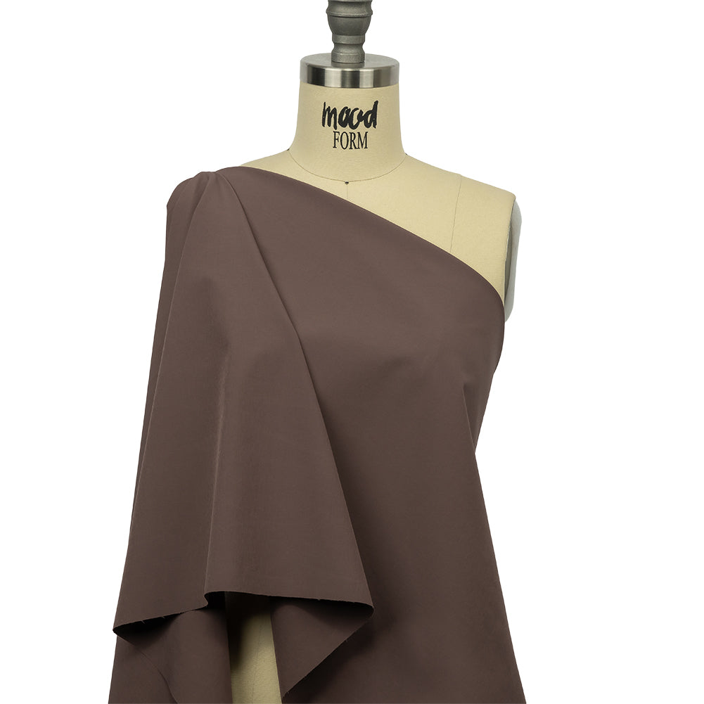 Dusty Mauve Stretch Polyester Woven Drape
