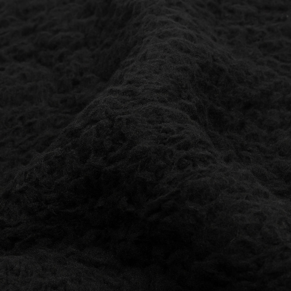 Black Faux Shearling - Detail