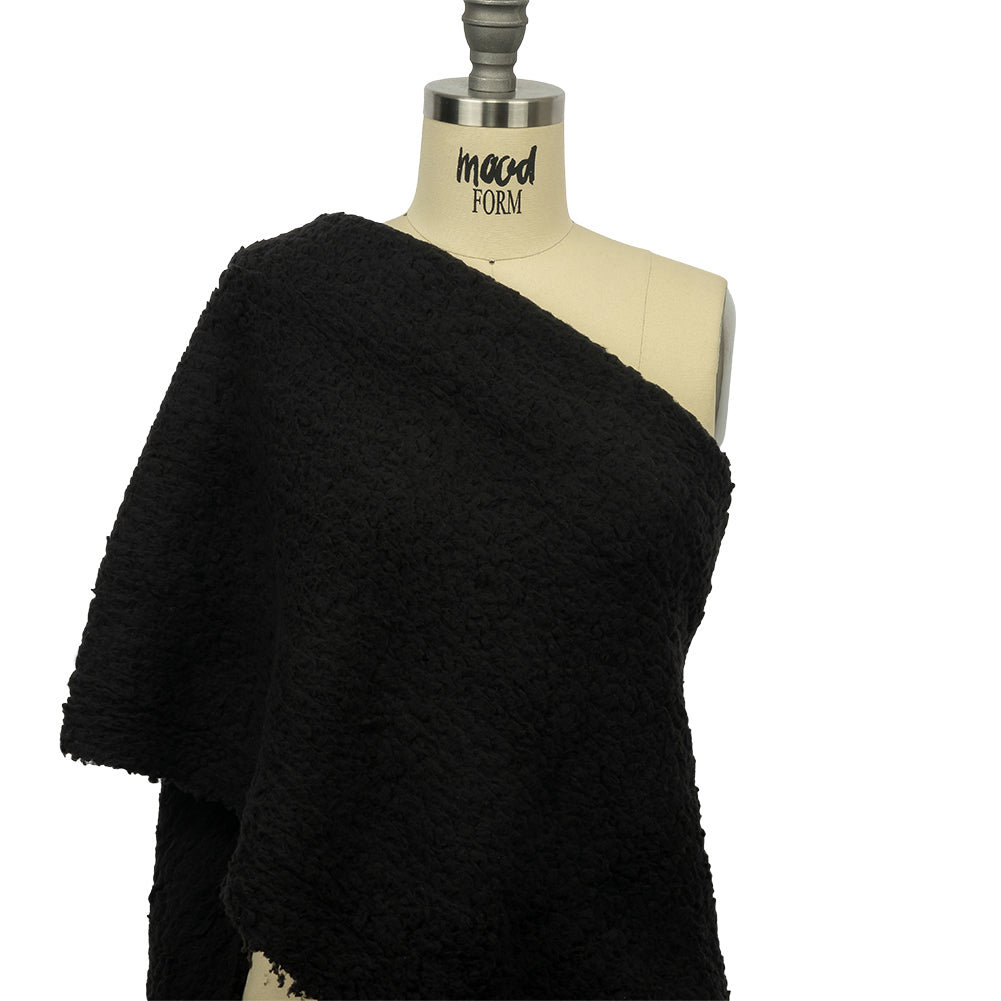 Black Faux Shearling - Drape