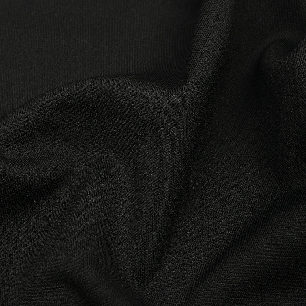 Black Onyx Polyester Interlock Knit Detail