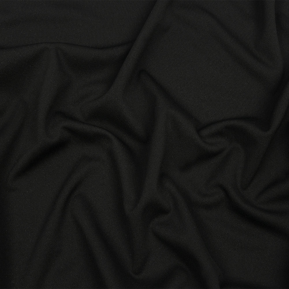 Black Onyx Polyester Interlock Knit