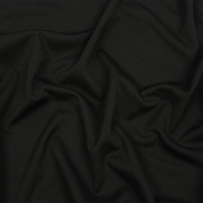 Black Onyx Polyester Interlock Knit