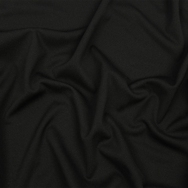 Black Onyx Polyester Interlock Knit