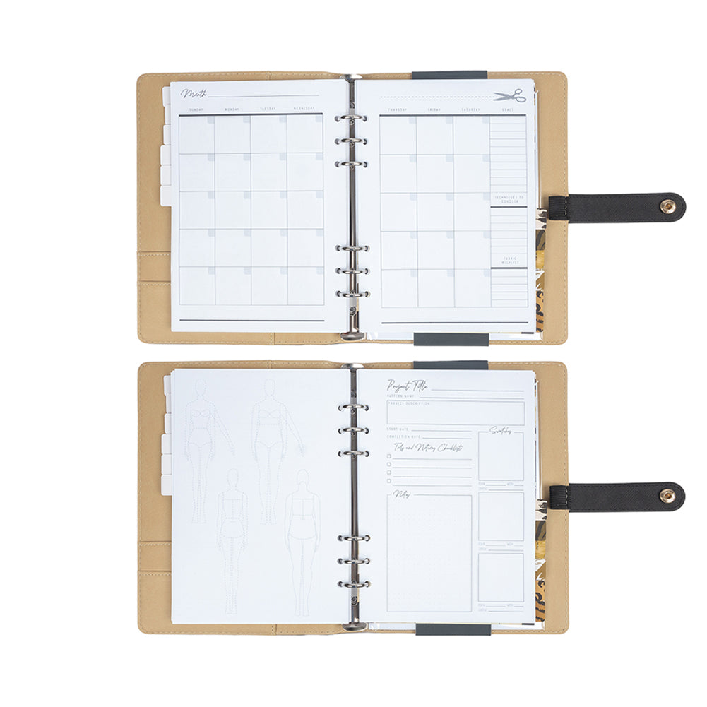 Mood Designer Sewing Planner - 5.875" x 8.25", A5, Undated - Full