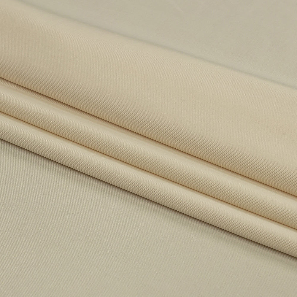 Famous Australian Designer Pistachio Shell Stretch Polyester Jersey - Folded