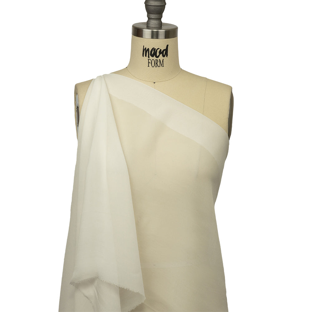 Famous Australian Designer Coconut Milk Viscose Georgette Detail