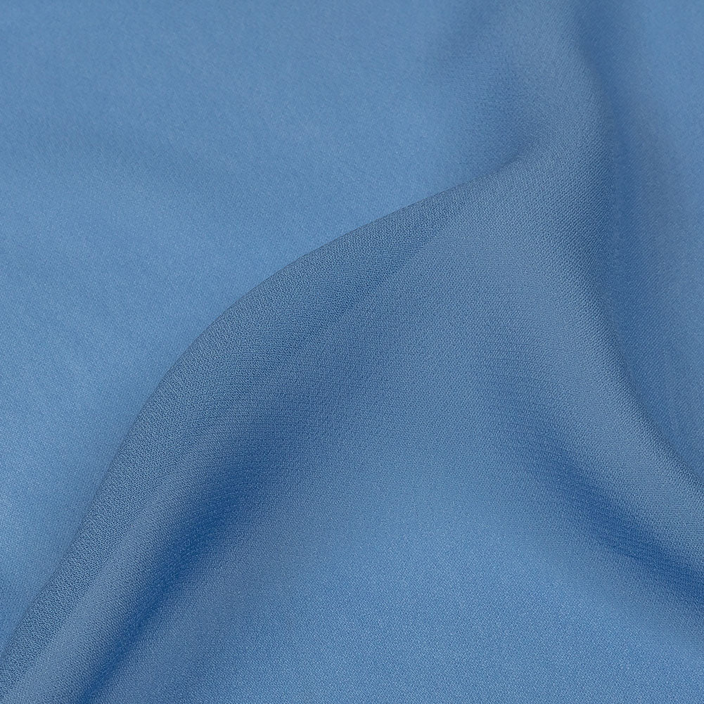 Famous Australian Designer Cornflower Viscose Georgette Folded