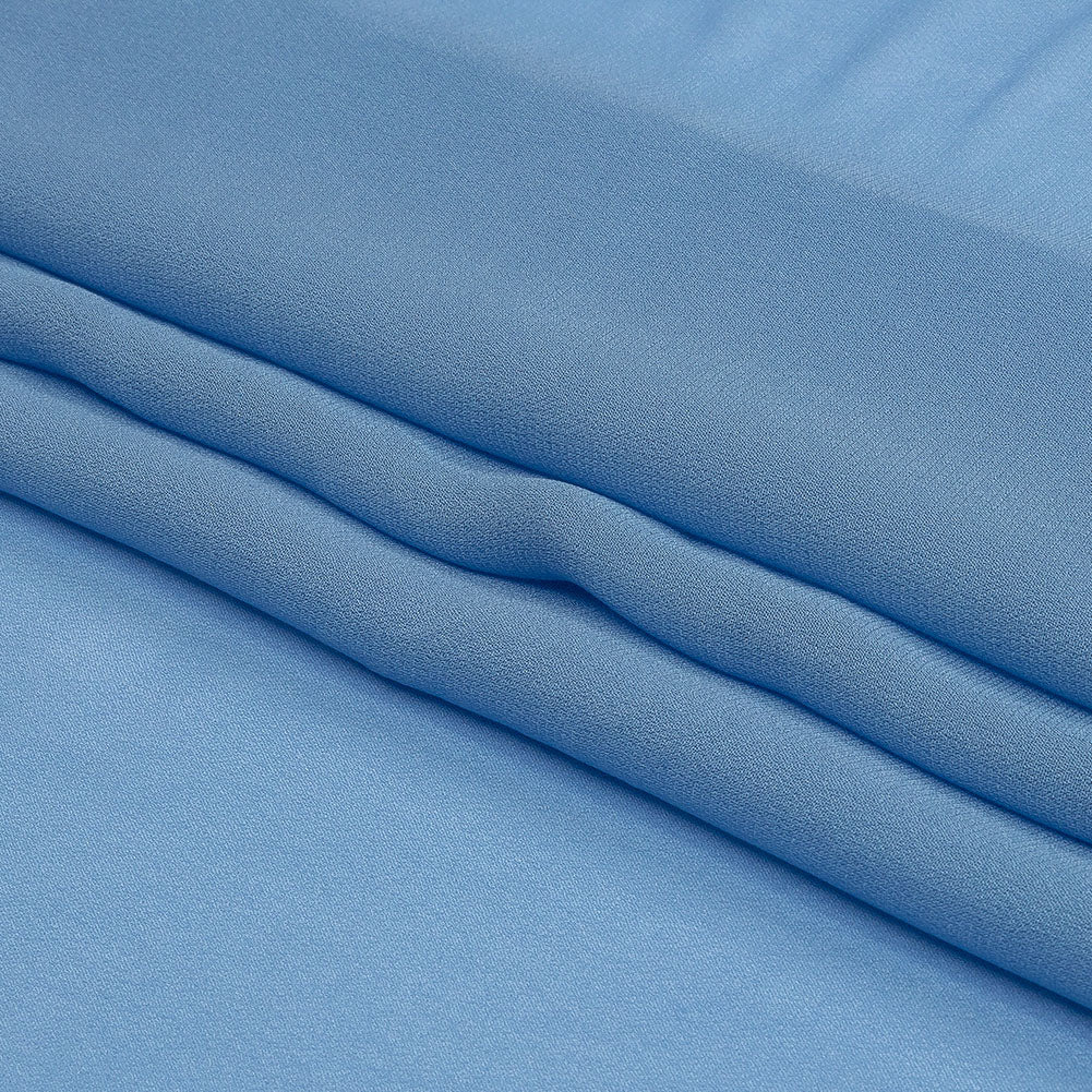Famous Australian Designer Cornflower Viscose Georgette Full