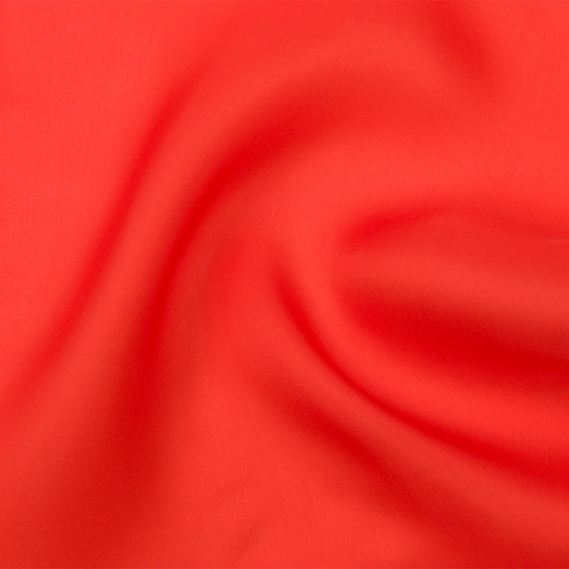 Famous Australian Designer Flame Silk Satin-Faced Organza