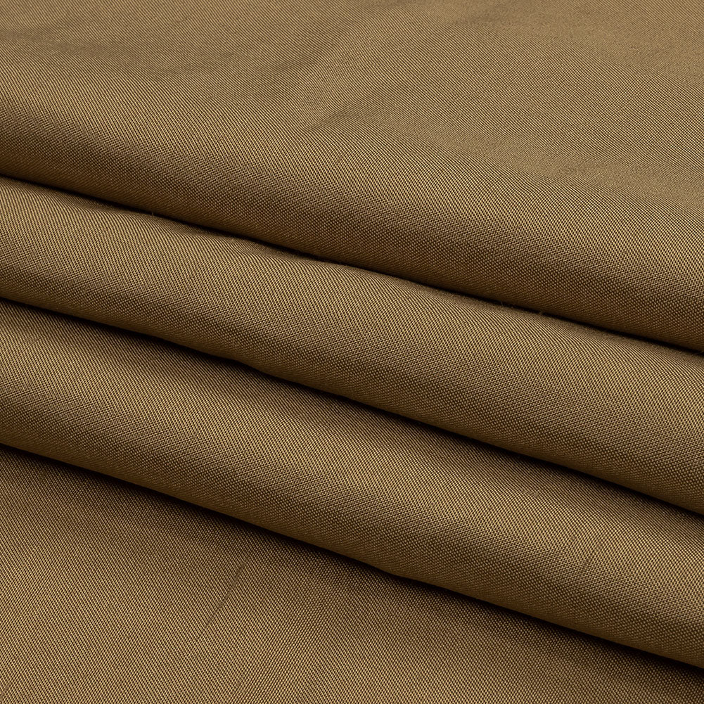 Famous Australian Designer Praline Soft Silk Shantung Folded