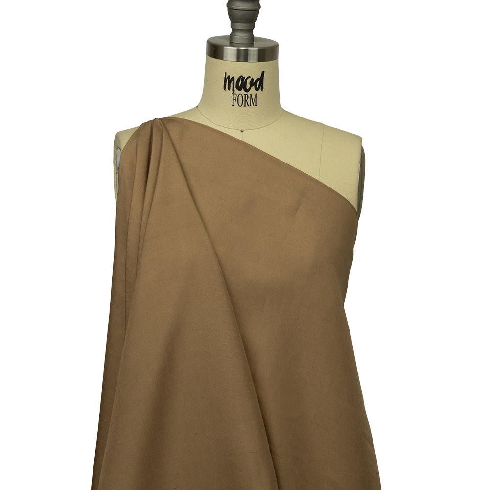 Famous Australian Designer Praline Soft Silk Shantung Drape