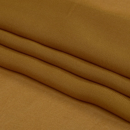 Famous Australian Designer Butterscotch Viscose Georgette Lining Folded