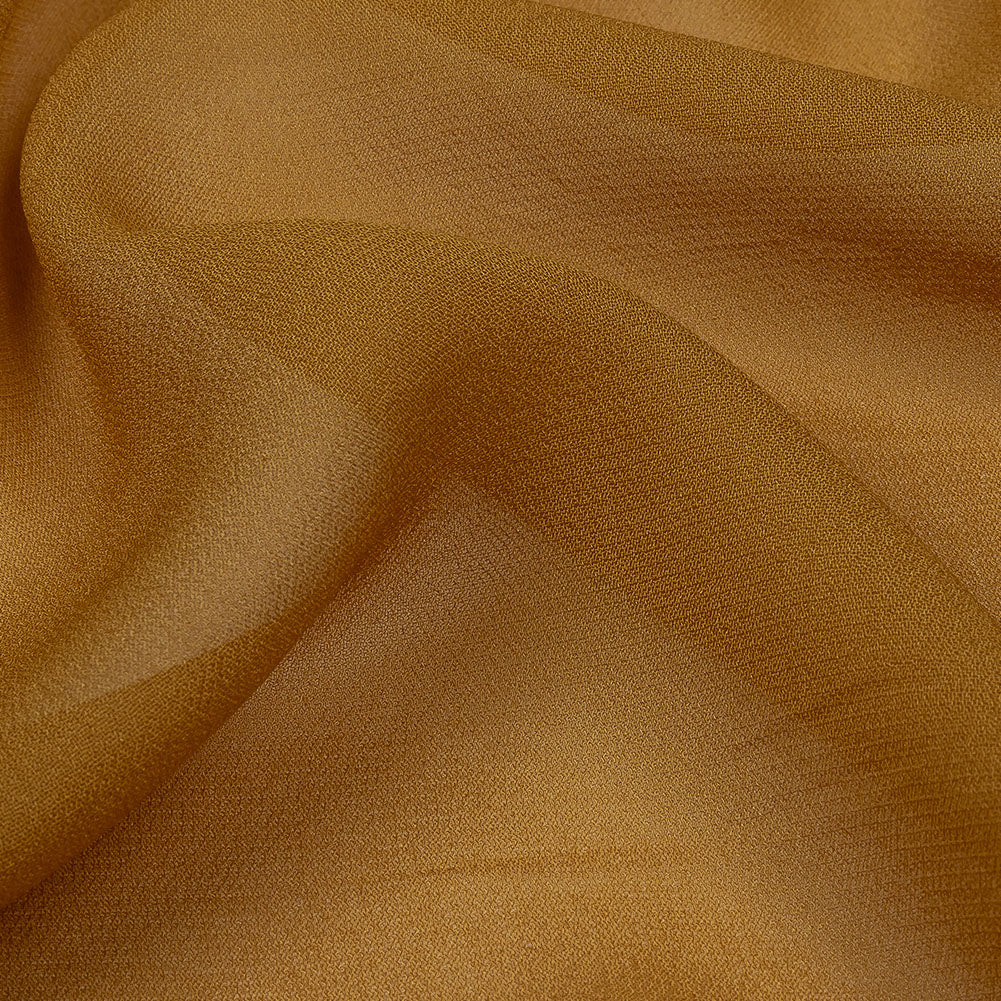 Famous Australian Designer Butterscotch Viscose Georgette Lining Detail