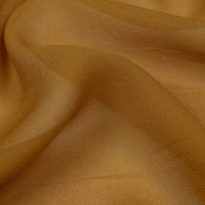 Famous Australian Designer Butterscotch Viscose Georgette Lining Detail